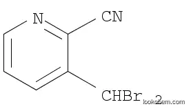 Molecular Structure of 126570-65-8 (2 - Pyridinecarbonitrile, 3 - (dibroMoMethyl))